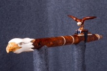 Brazilian Rosewood Burl Native American Flute, Minor, High C-5, #S1D (1)